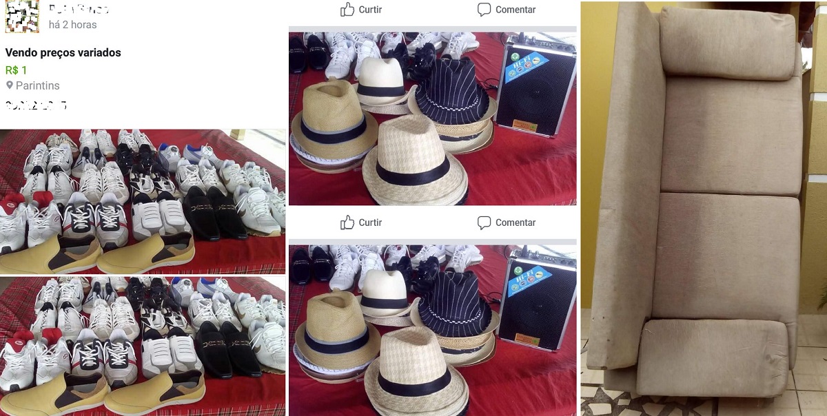 Ex-prefeito de Parintins põe à venda chapéus e tênis usados