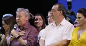 Alckmin Arthur Neto e Omar Aziz na convenção