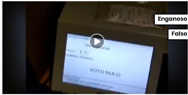 Eleitores denunciam falha em urna eletrônica ao cometer engano na votação