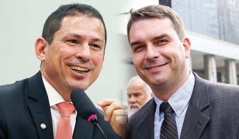 Marcelo Ramos e Flávio Bolsonaro