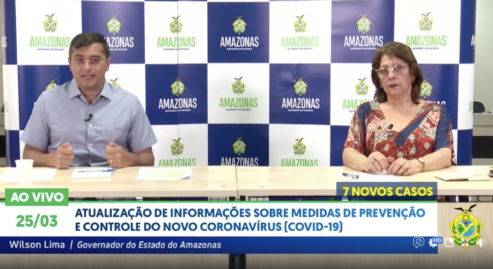 Após primeira morte, sobe para 54 infectados por coronavírus no AM