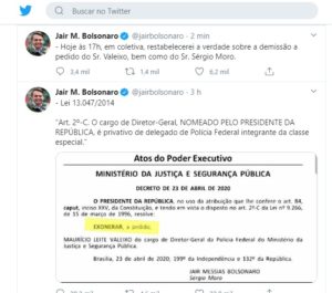 Bolsonaro vai desmentir Sergio Moro