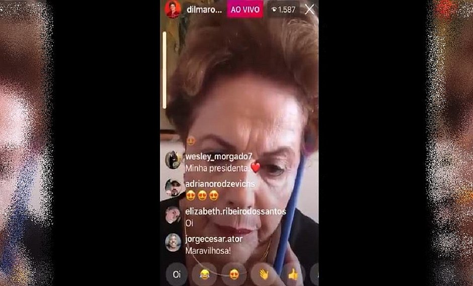 Dilma Rousseff faz uma live acidental e viraliza nas redes sociais