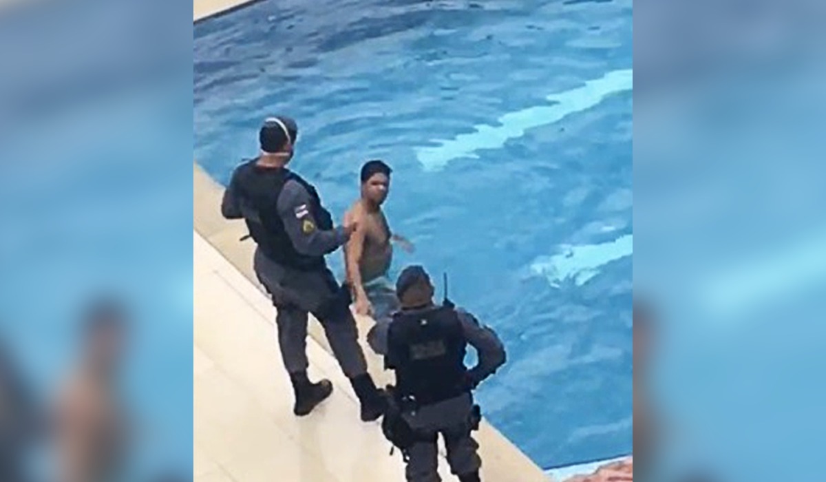 Juíza libera área de lazer após assessor do TJ-AM ser tirado da piscina pela polícia