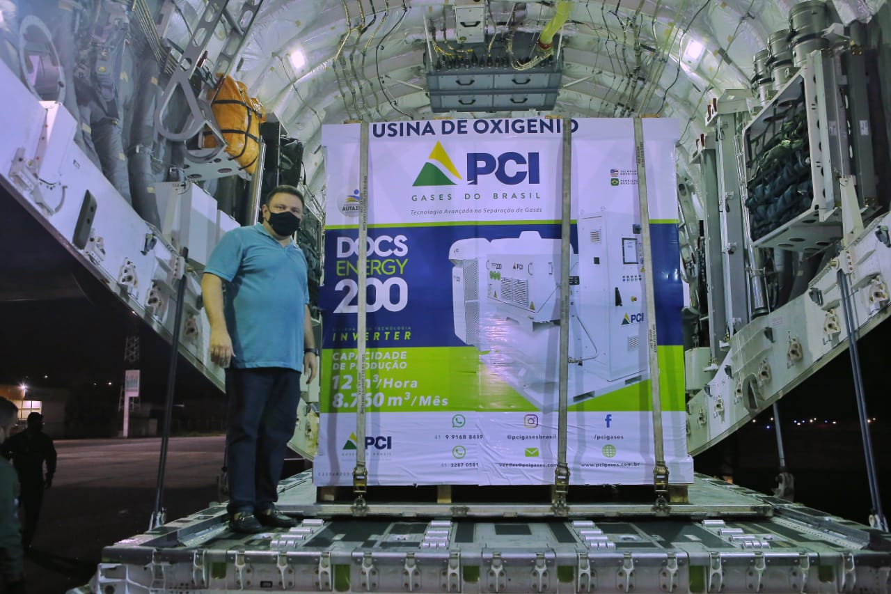 Usina de oxigênio de Autazes chega a Manaus e segue para o município imediatamente