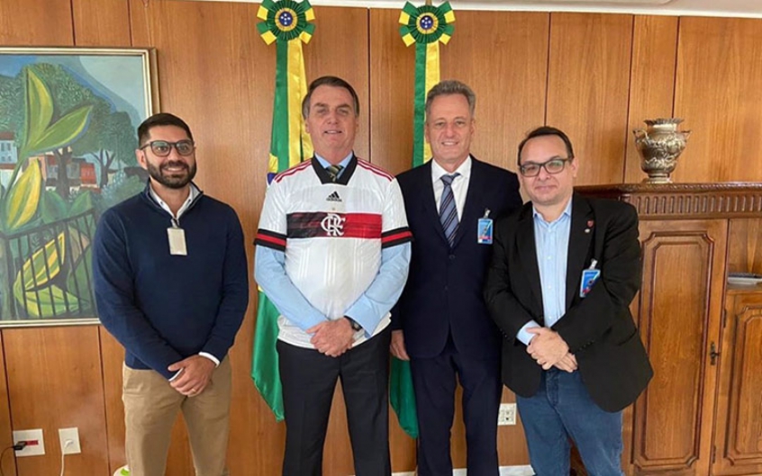 Bolsonaro quer presidente do Flamengo na vice-presidência do Planalto