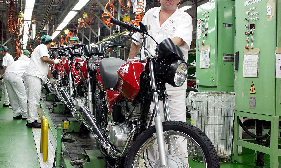 Produção de motos na ZFM teve queda de 17,4% em abril