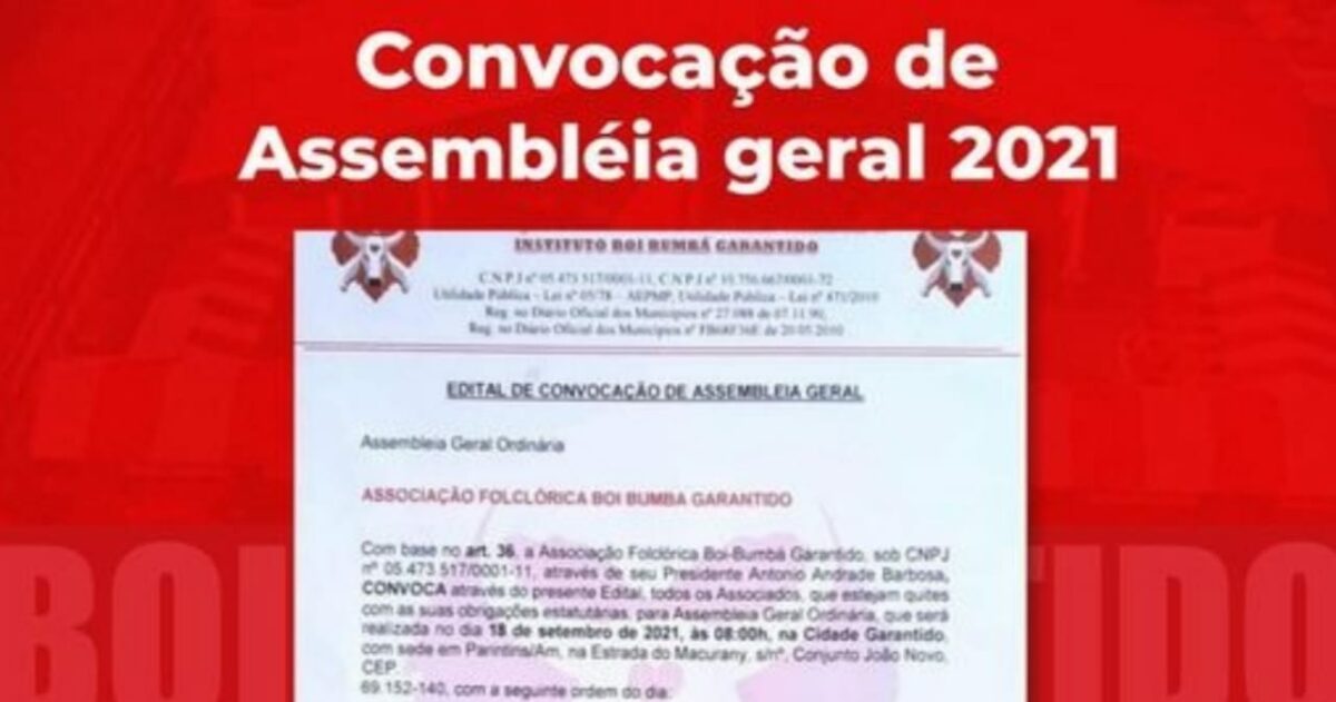 Justiça suspende Assembleia Geral Extraordinária do Bumbá Garantido