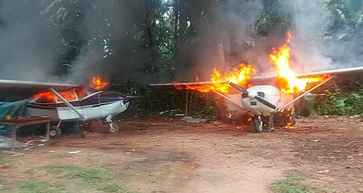 Operação Yanomami contra garimpo ilegal destruiu 111 aeronaves