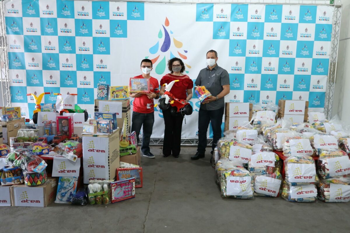 Distribuidora Atem doa mil cestas básicas e 4 mil brinquedos ao Manaus Solidária