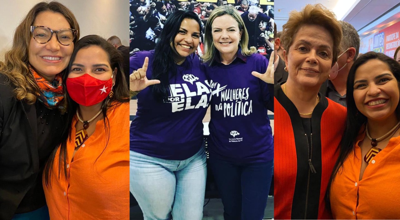 Janja, Gleisi, Dilma e Anne Moura