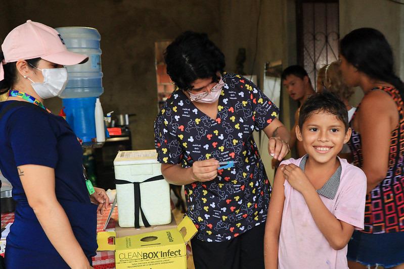 Manaus inicia vacinação da covid de mais de 83 mil crianças de 3 e 4 anos