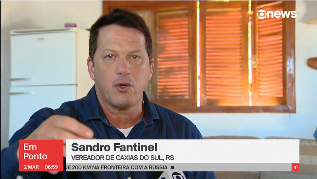 Sandro Fantinel, vereador de Caixias do Sul )RS)