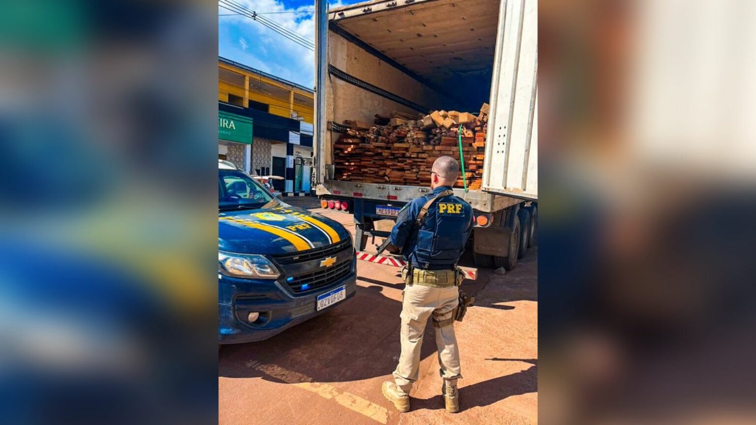 BR-174: carga ilegal de madeira é apreendida pela PRF no Amazonas