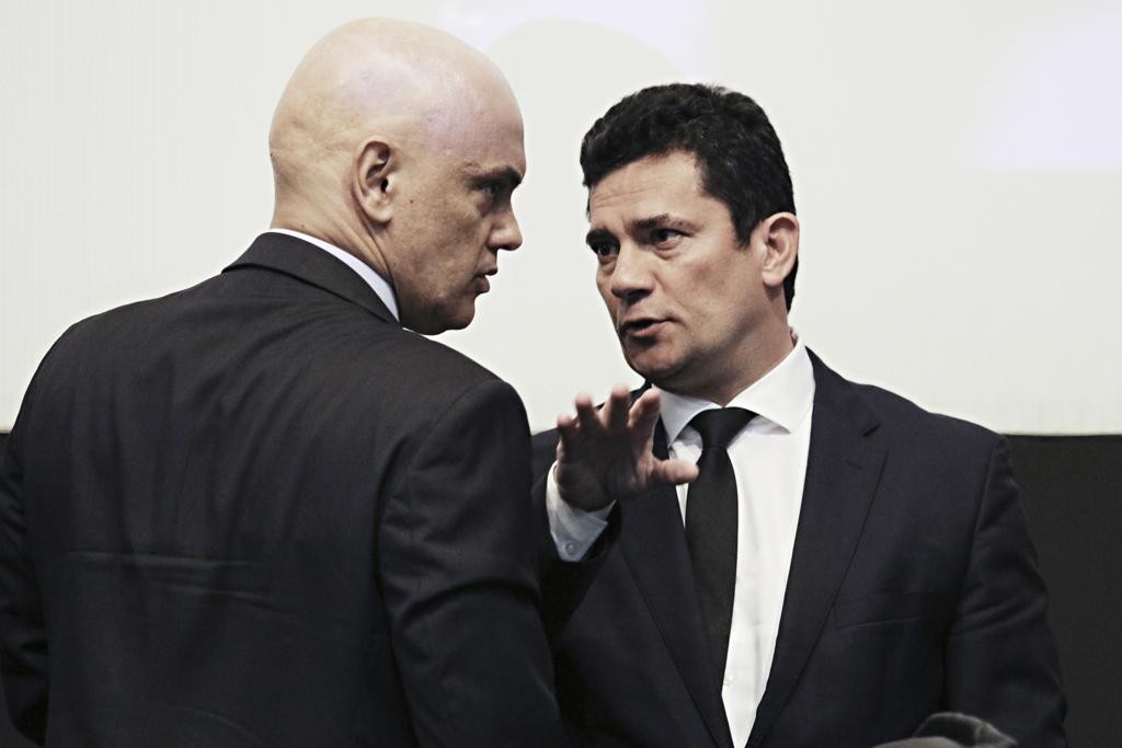 ministro Alexandre de Moraes e Sergio Moro
