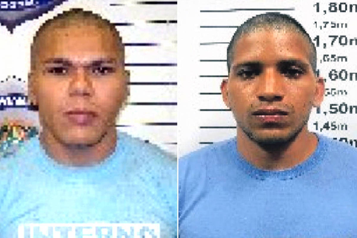 Os detentos Deibson Cabral Nascimento e Rogério da Silva Mendonça, que fugiram do presídio federal de Mossoró (RN) - Divulgação