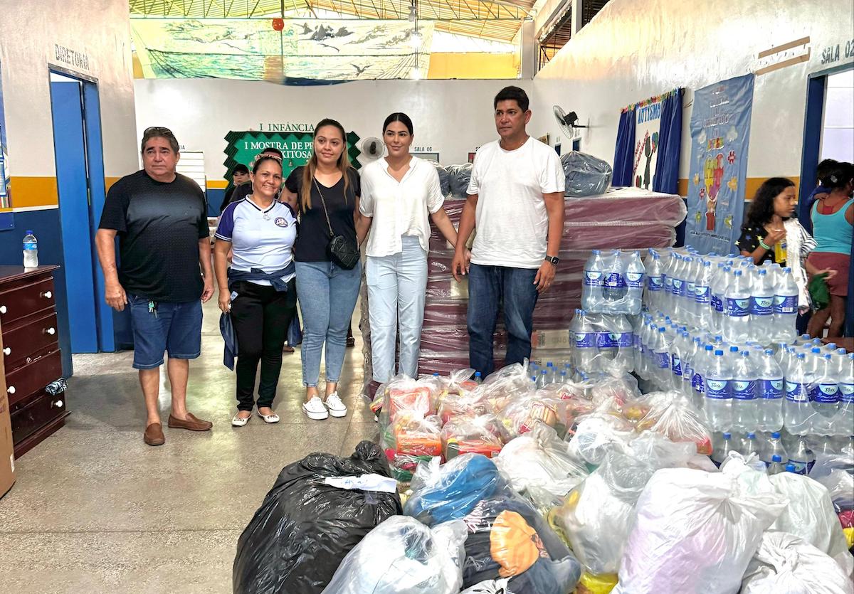 Mayra e Bi Garcia em Nhamundá